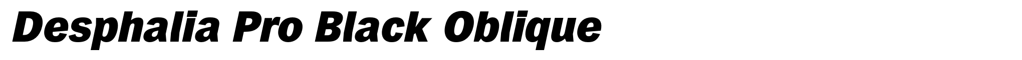 Desphalia Pro Black Oblique image